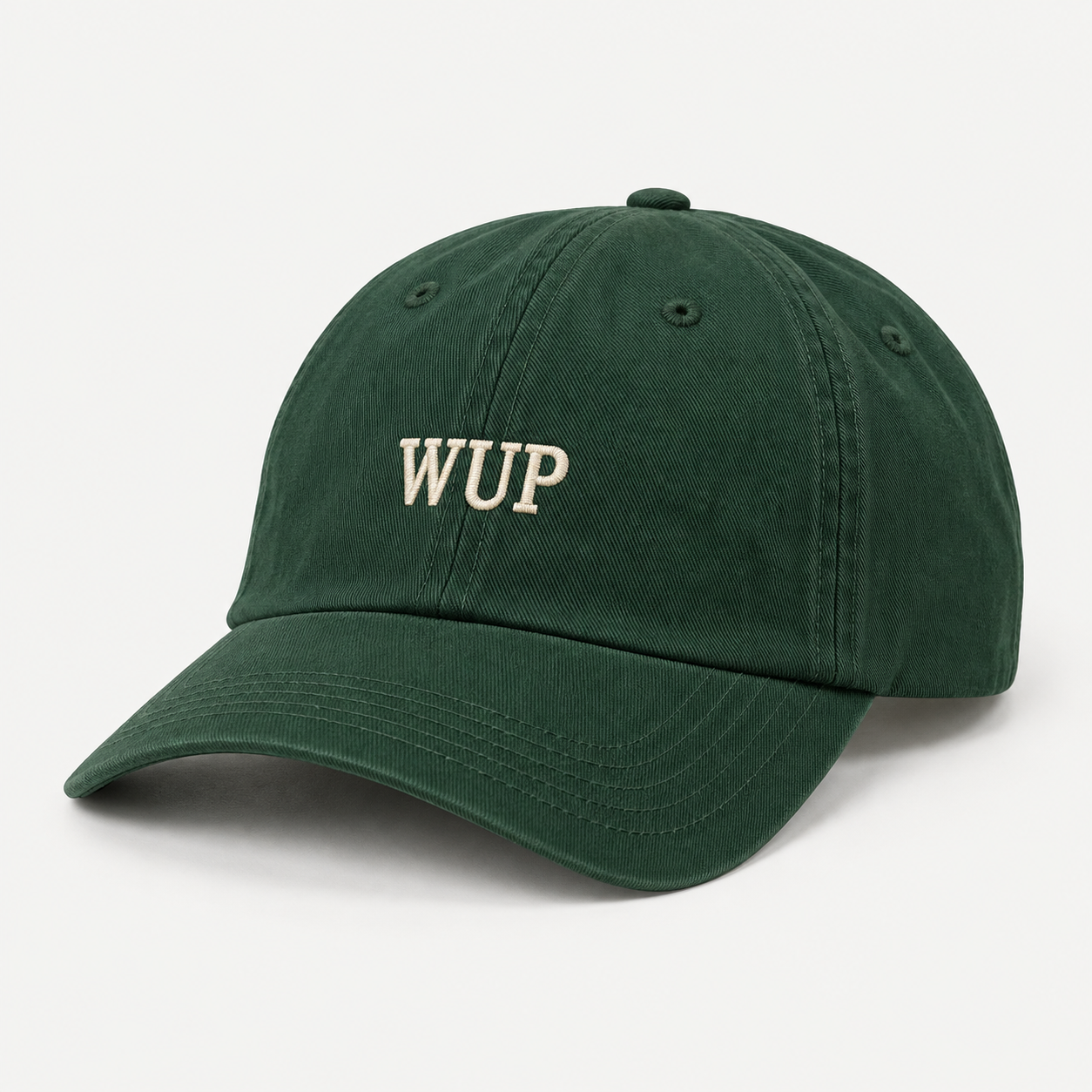 WUP Classic Cap in Wesleyan green